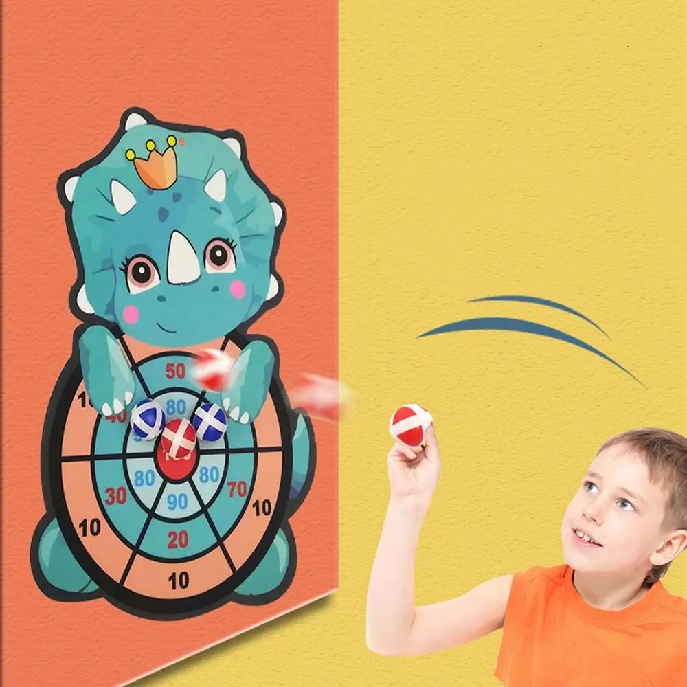 Diana de tiro clásica de dibujos animados para niños y niñas, juego deportivo de objetivo para fiesta interior y exterior, regalo para niños, juguetes de pelota pegajosa, juego de mesa de dardos