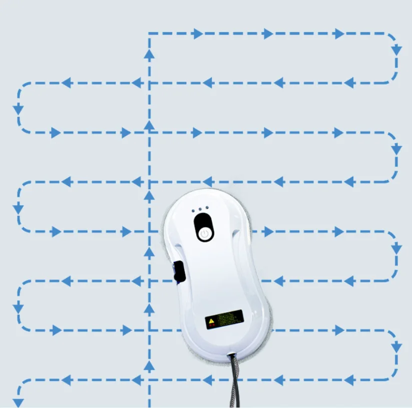 7.5 cm slim glass cleaner OEM factory window cleaning robot APP control spray water window cleaner