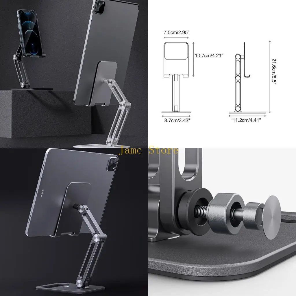 

LX0B Stable and Non Slip Desktop Phone Holder Cradle Dock Pad Holder Stand for Desk