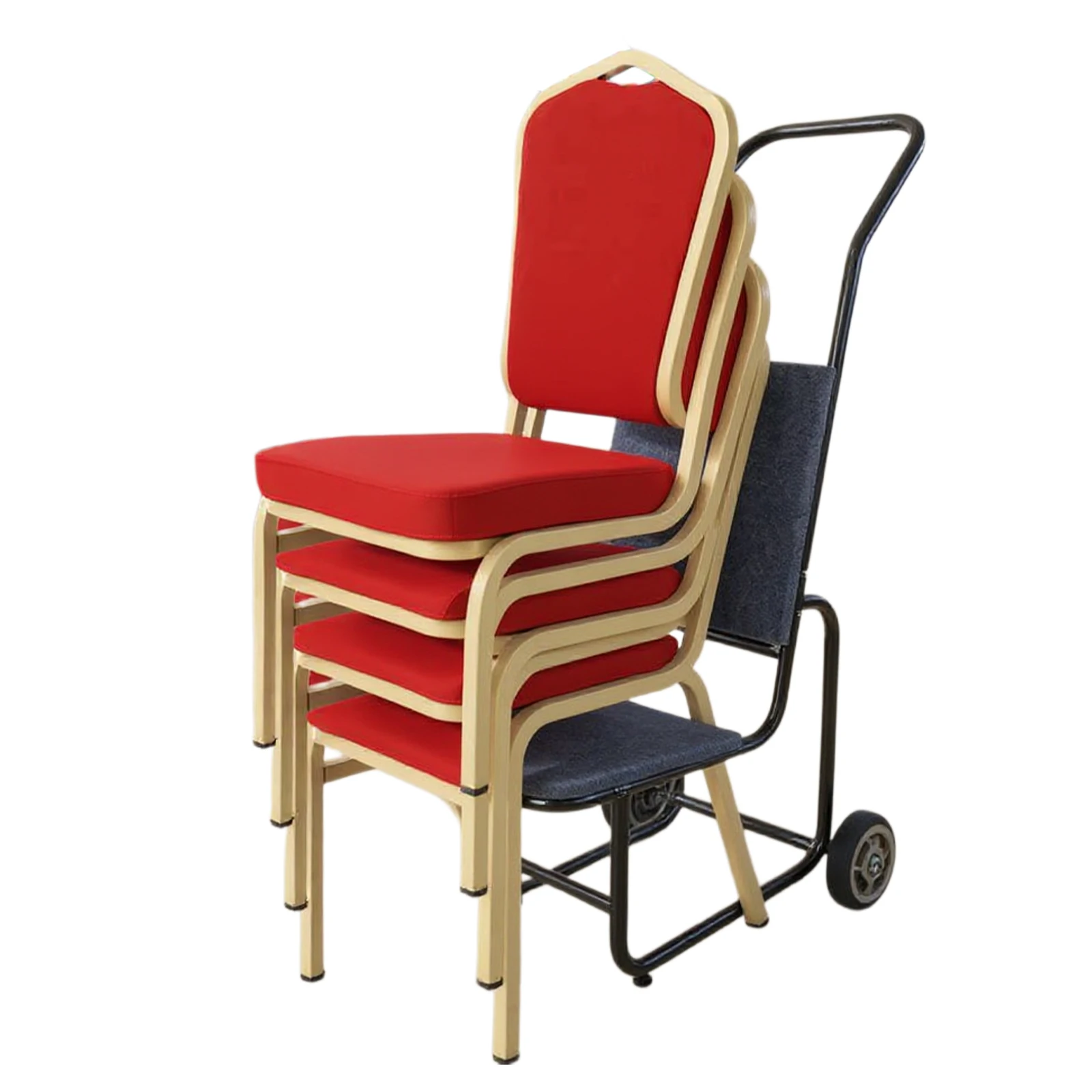 Carro de silla para banquete, silla apilable multifuncional, dollies, sillas gruesas resistentes al desgaste, transportador para actividades de eventos y fiestas
