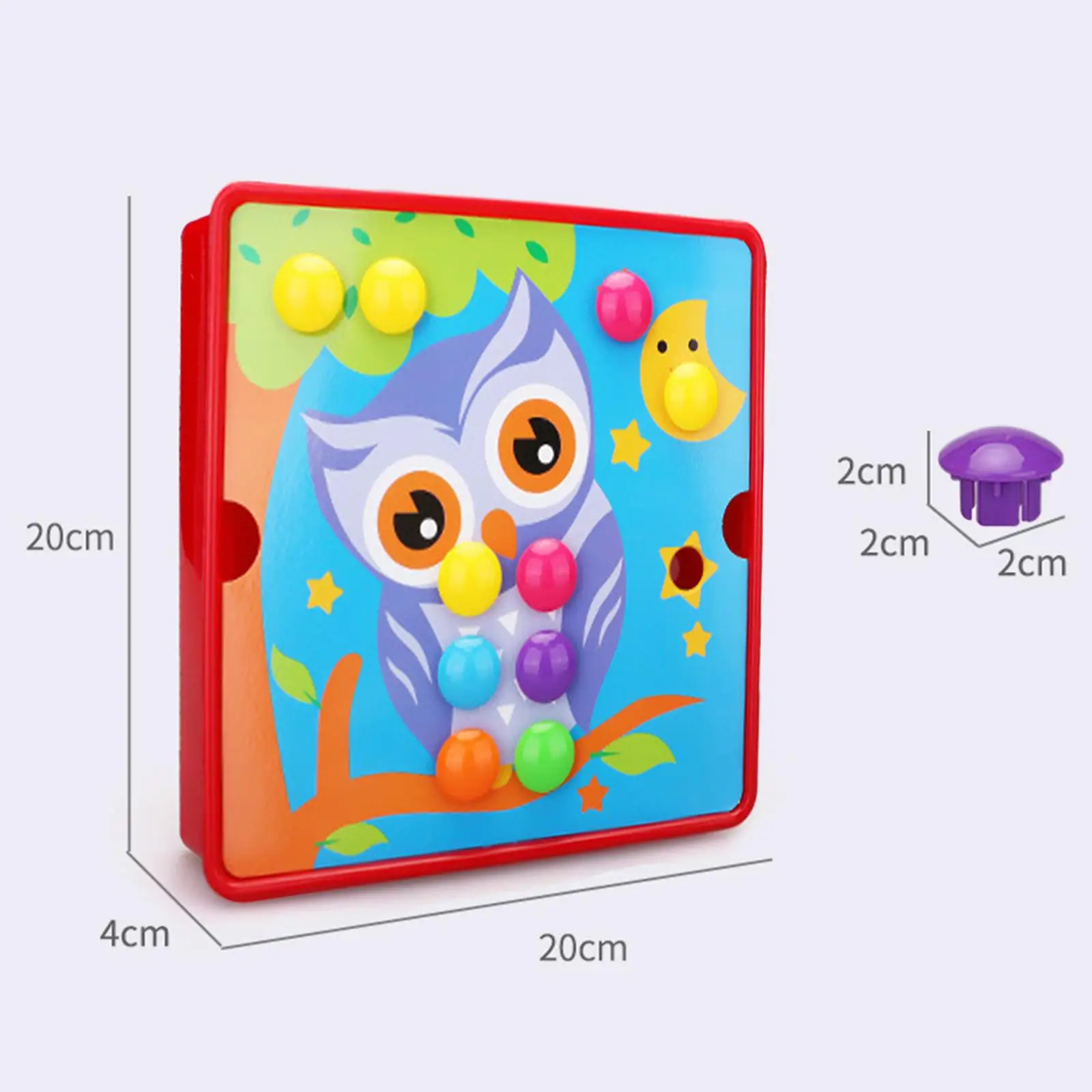 โมเสก Pegboard การเรียนรู้ของเล่นเพื่อการศึกษากิจกรรมหัตถกรรมการจับคู่สี