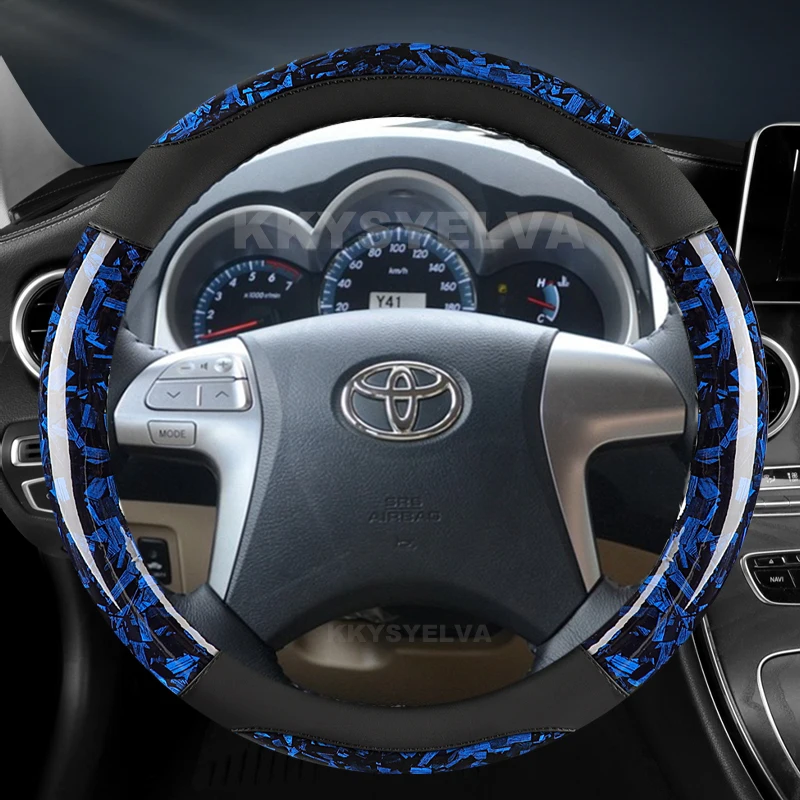 

Car Steering Wheel Cover Leather For Toyota Highlander Camry Premio Estima 2007-2013 Fortuner Hilux 2011-2015 Auto Accessories