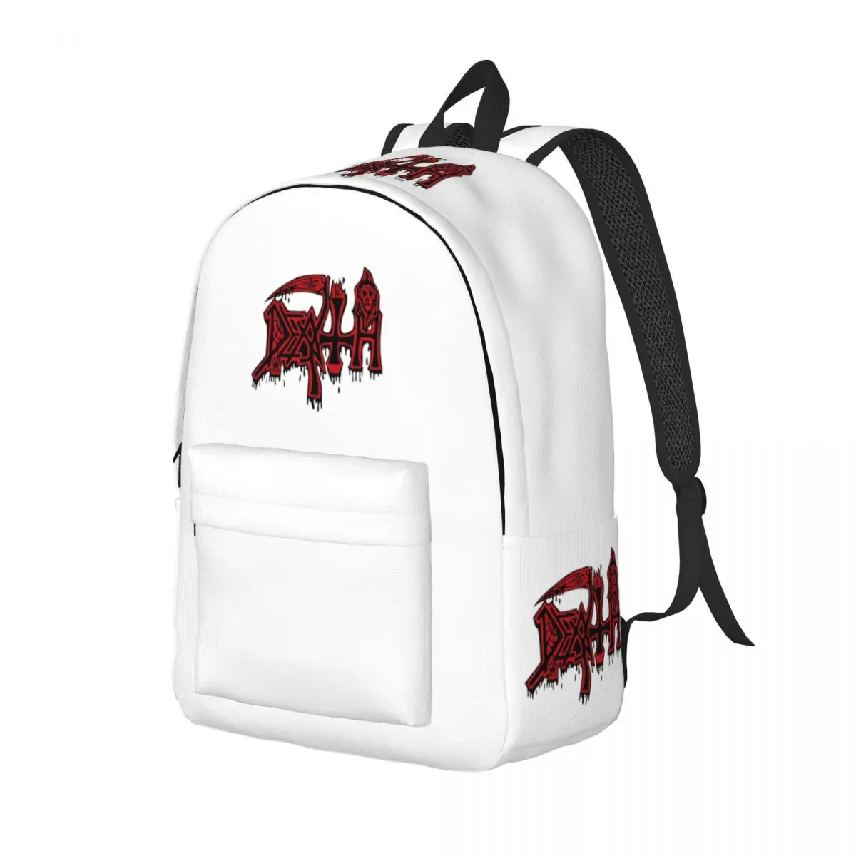 Death Metal Rock Band Mochila para homens e mulheres, mochila de negócios, bolsa de ombro de faculdade, moda esportiva