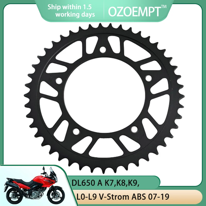 

OZOEMPT 525-47T Motorcycle Rear Sprocket Apply to DL650 K7,K8,K9,L0,L1 V-Strom X 10-11 DL650 A K7,K8,K9,L0-L9 V-Strom ABS 07-19