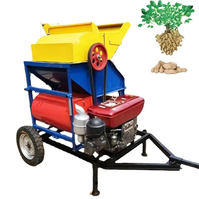 

Automatic peanut picker dry and wet seedling separator