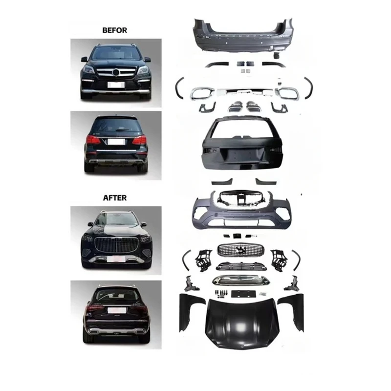 CS Gls Car Bumpers, Hood Trunk Lid Fenders for s Body Kit