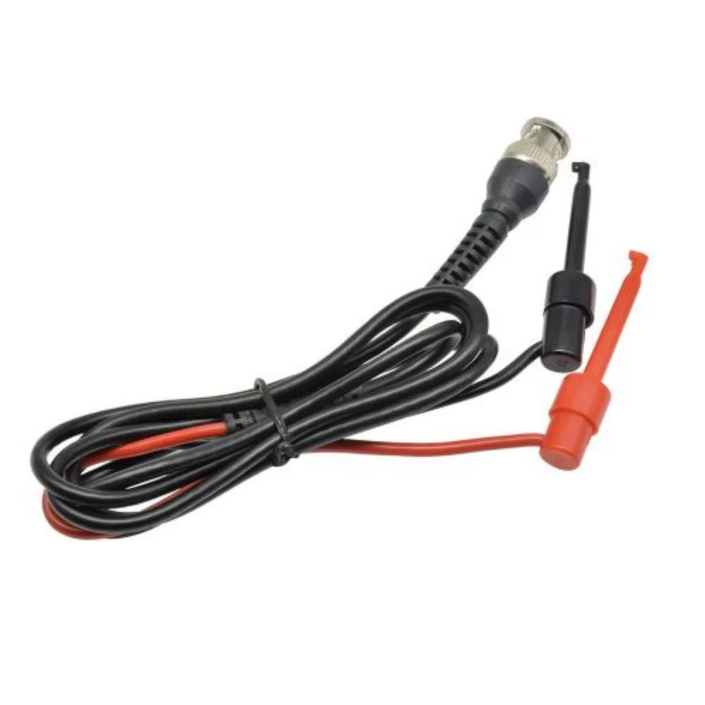 P1007 BNC spina maschio Q9 a doppio gancio Clip oscilloscopio Test sonda cavi 120CM con due Mini sonde con gancio di prova 500V 5A