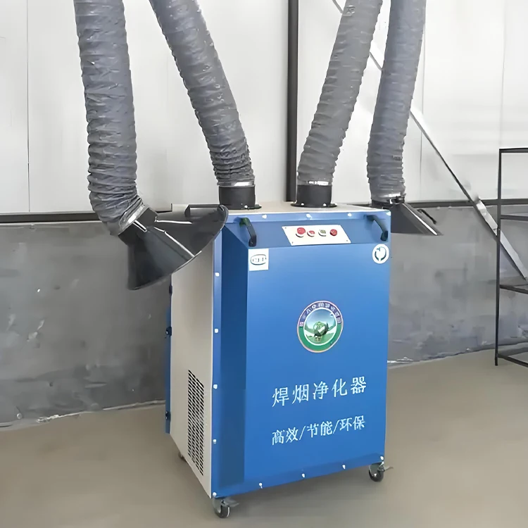 Portable Mobile  Welding Fume Extractor With Filter  Cleaning System for    Engraving Ion Cutting Metal Welding