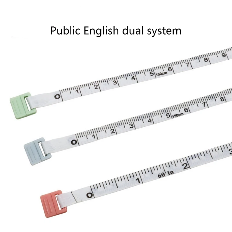 1.5m Body Measuring Ruler Sewing Tailor Tape Measure Retractable Ruler Soft Tape