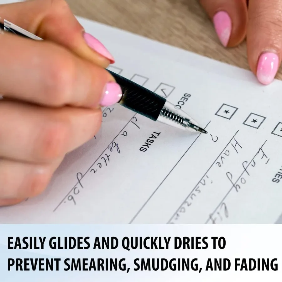 Zestaw długopisów automatycznych ClipClicks, 1.0mm, średnia końcówka, wygodny uchwyt, idealne do szkoły, biura, pisania i dziennika.