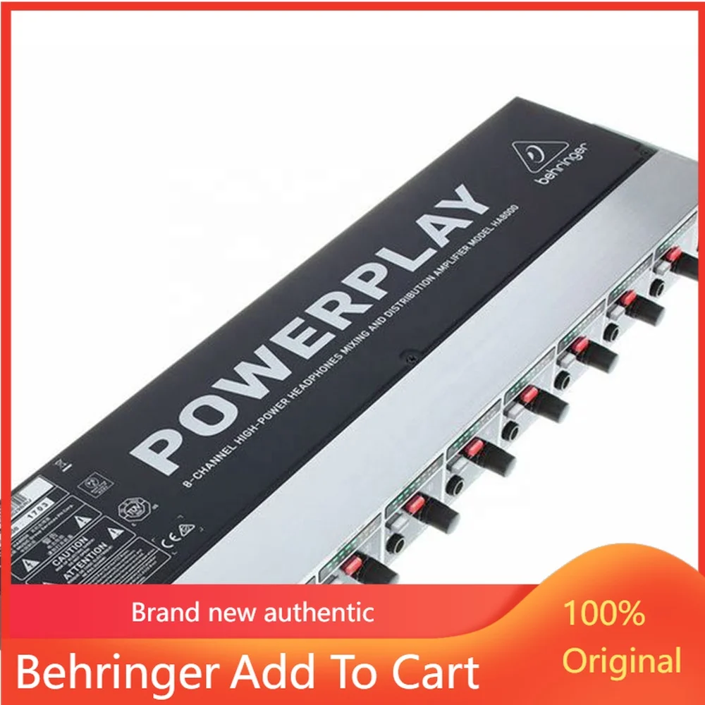 

2026 Behringer HA8000 V2 Headphone Amplifier System for Stage & Studio Applications