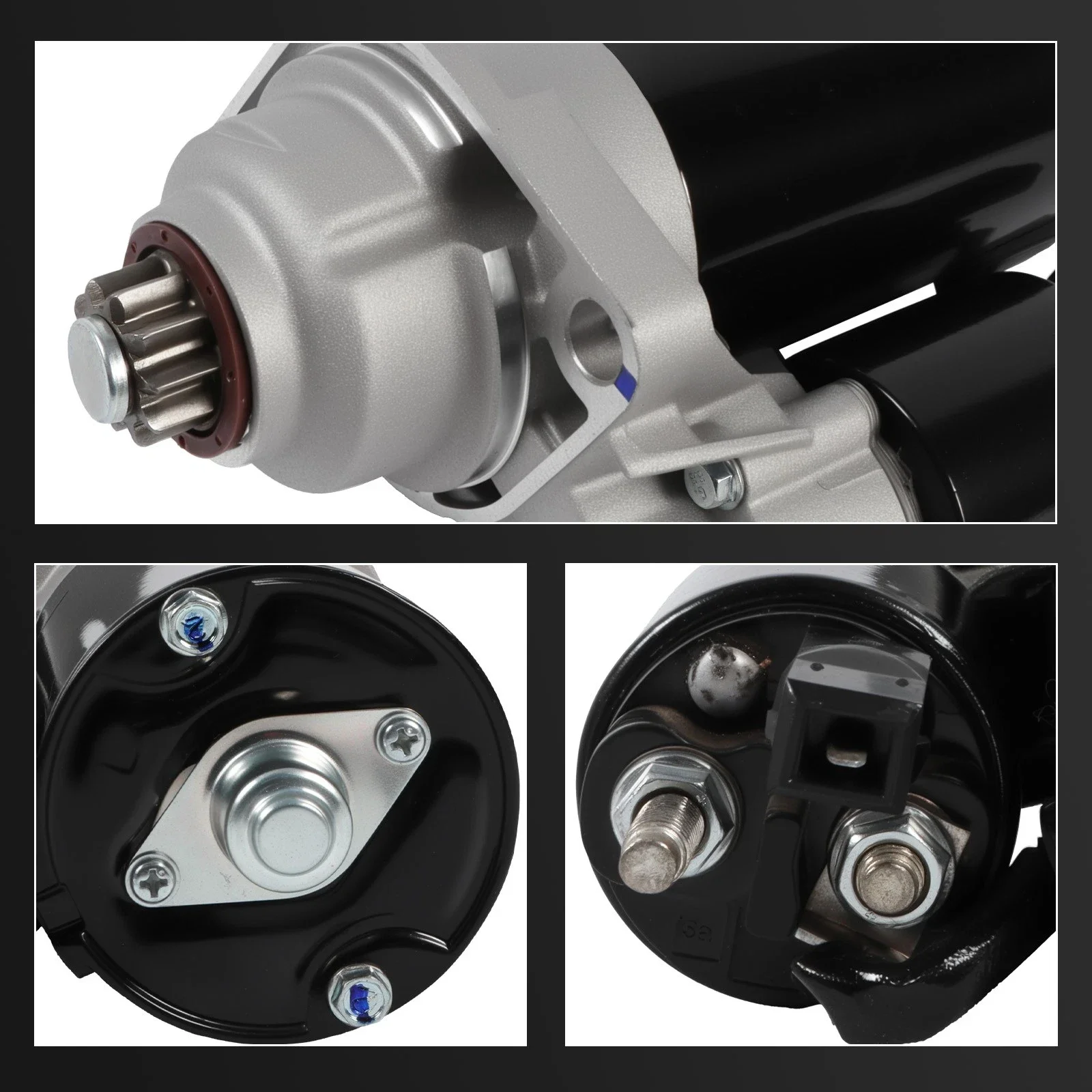 12V 1.1KW 10T Starter Motor OE 0001121008 for VW Audi Seat Skoda 02A911023L R95VW11000AC1 - view 6