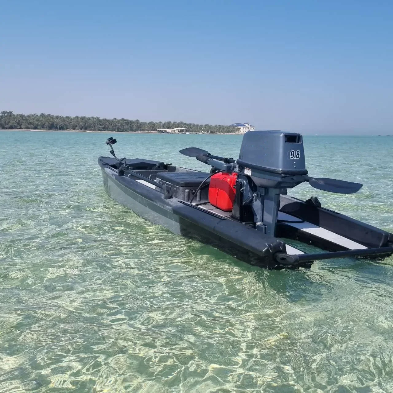 hot sale 4m 14ft high quality river sea solo skiff boat fishing kayak with motor skiff boats for sale