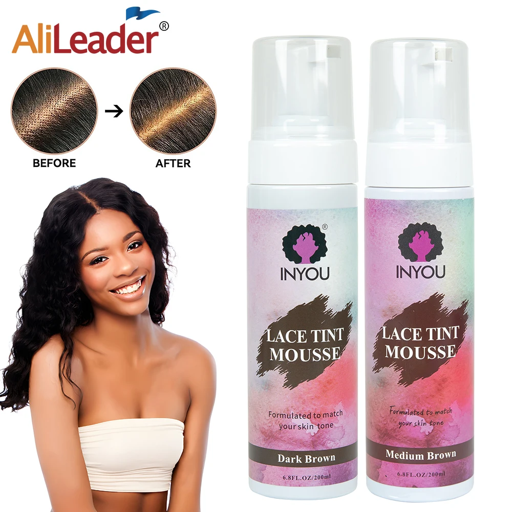 Alileader Lace Tint Spray For Lace Wigs And Dark Brown Middle Brown Light Brown Lace Tint Spray For Wigs And Lace Front