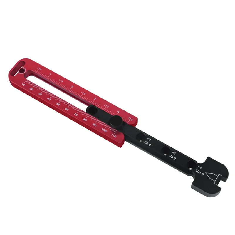 Trazador circular de brújula de dibujo para carpintería, medidor de marcado redondo ajustable métrico/pulgada