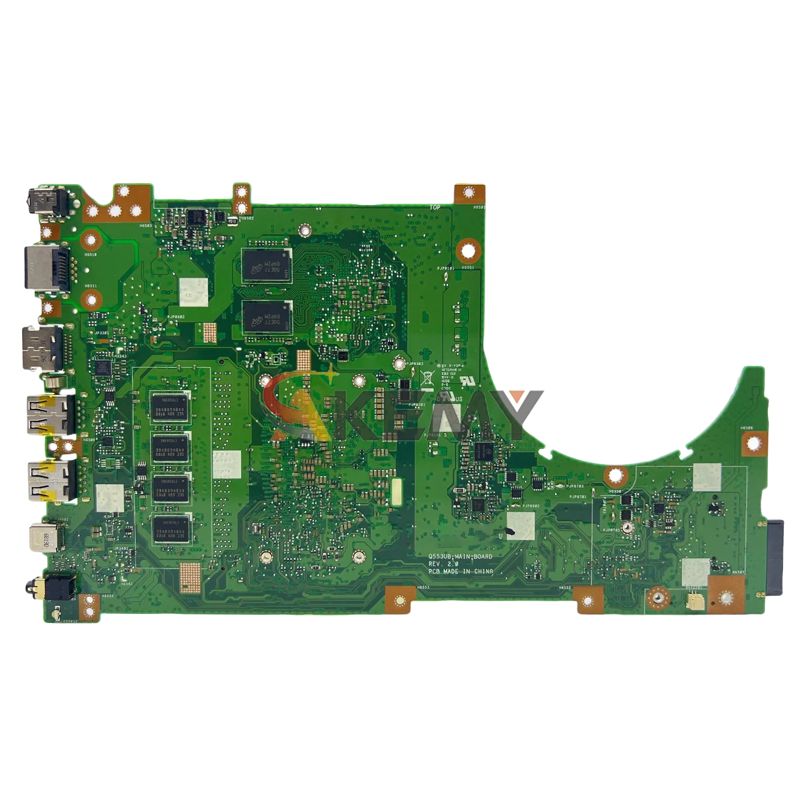 Motherboard Laptop Q553UB Untuk ASUS VivoBook Q553U Q503U Q553UB Q553UQ Mainboard Notebook Dengan CPU i3 i5 i7 100% teruji OK pengiriman cepat