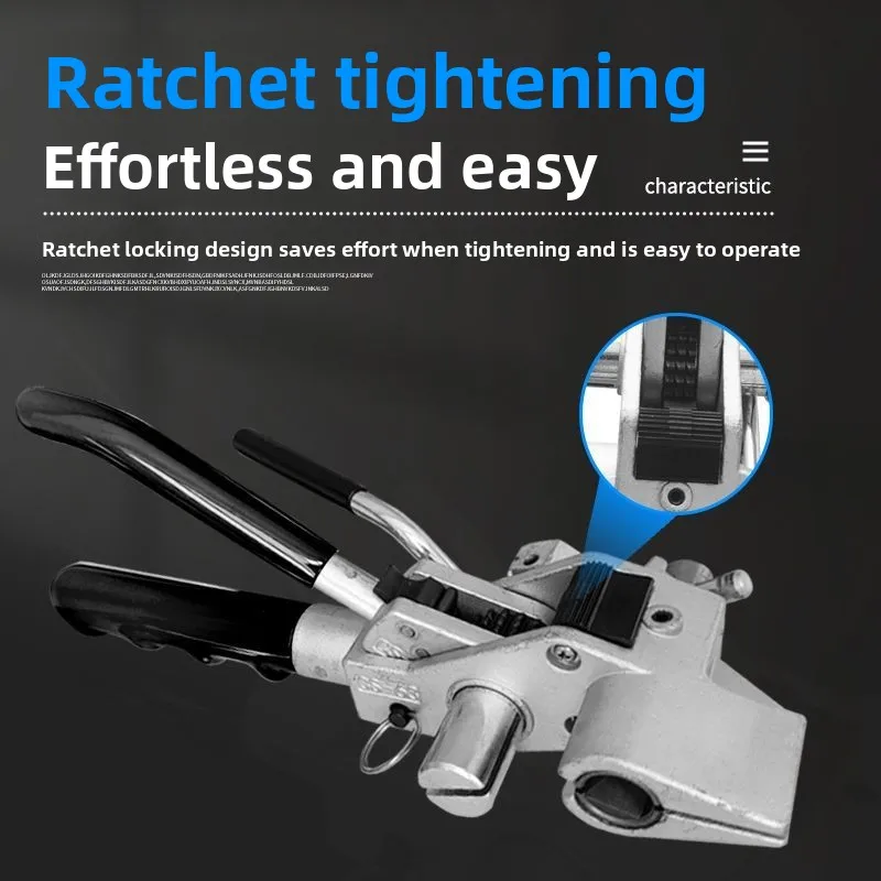 Stainless steel cable tie pliers Stainless steel belt cutting and tightening device Self-locking cable tie packing artifact