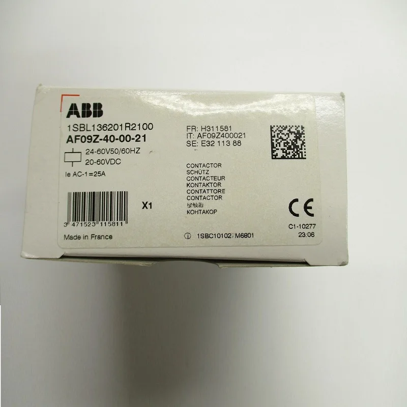 Imagem -03 - Abb 4-ploe Contatores Ac1 25a ac dc Operado N.o. Principais Pólos Af09z400021