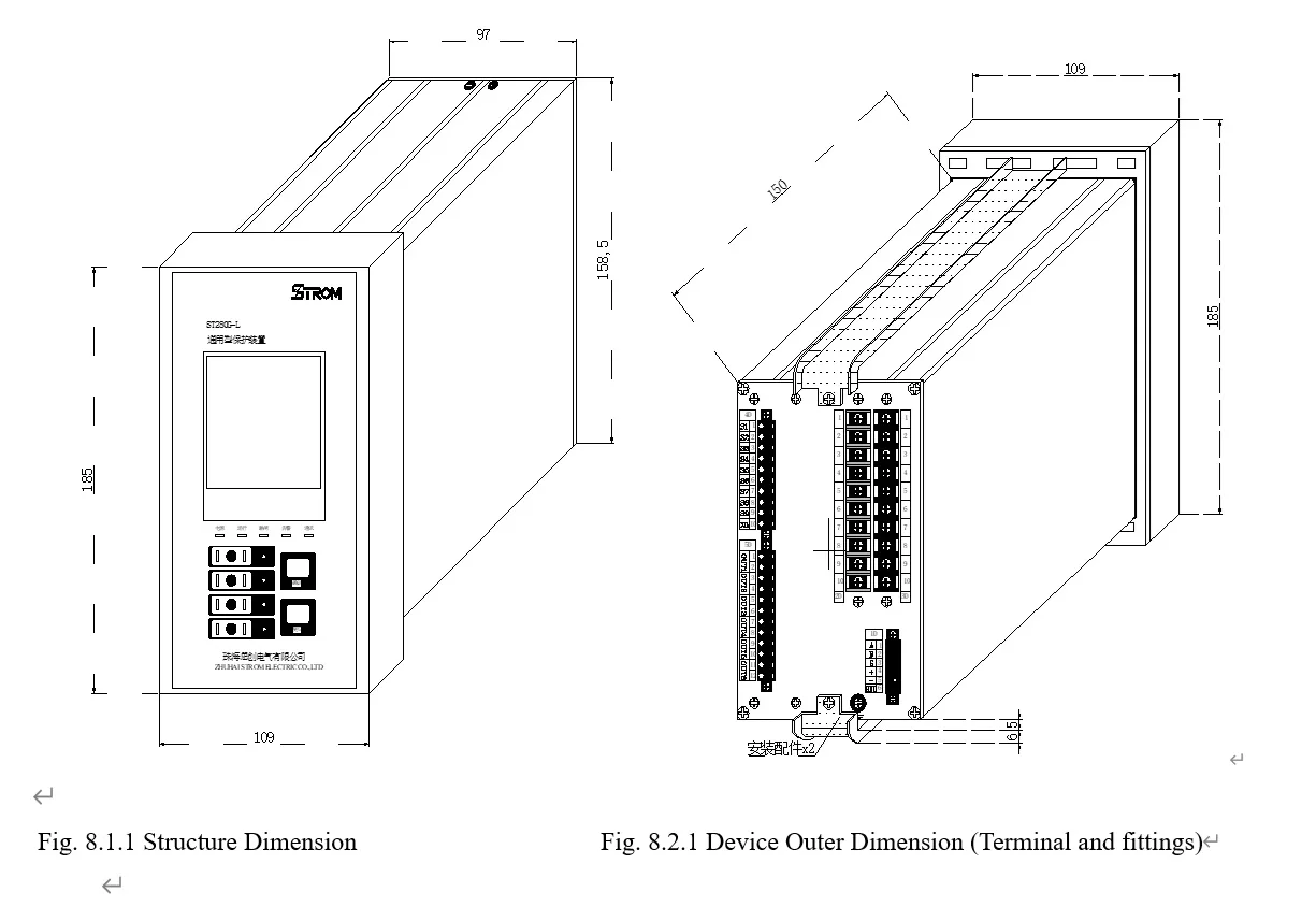 STROM ST280G-T Industrial Power Transmission Tower Medium/High Voltage MV&HV Thermal Overload Protection Relay