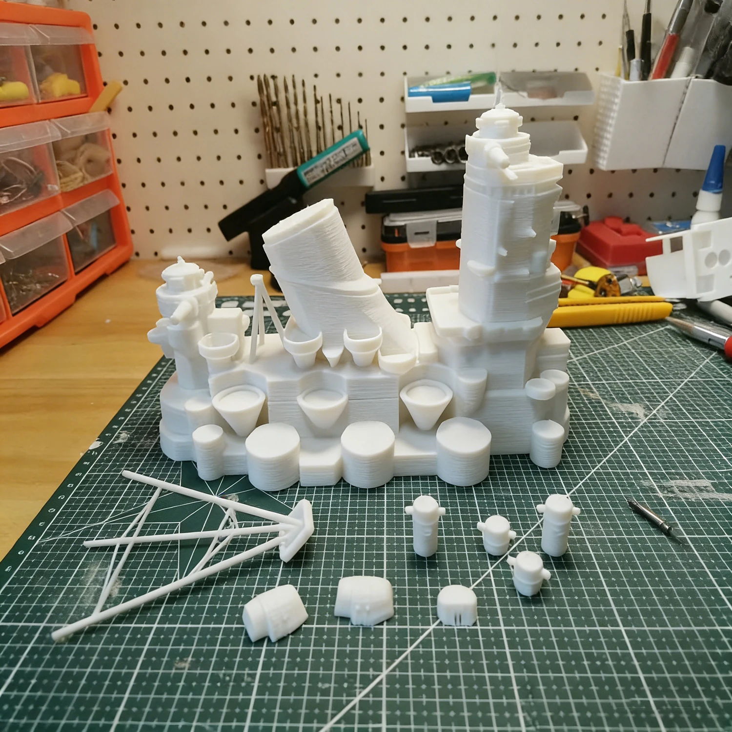 1/200 RC Ships Whale Battleship Remote Control Boat 3D Printed Meticulously Crafted RC  Schiffe Model Kit Ship Toy Warship Model