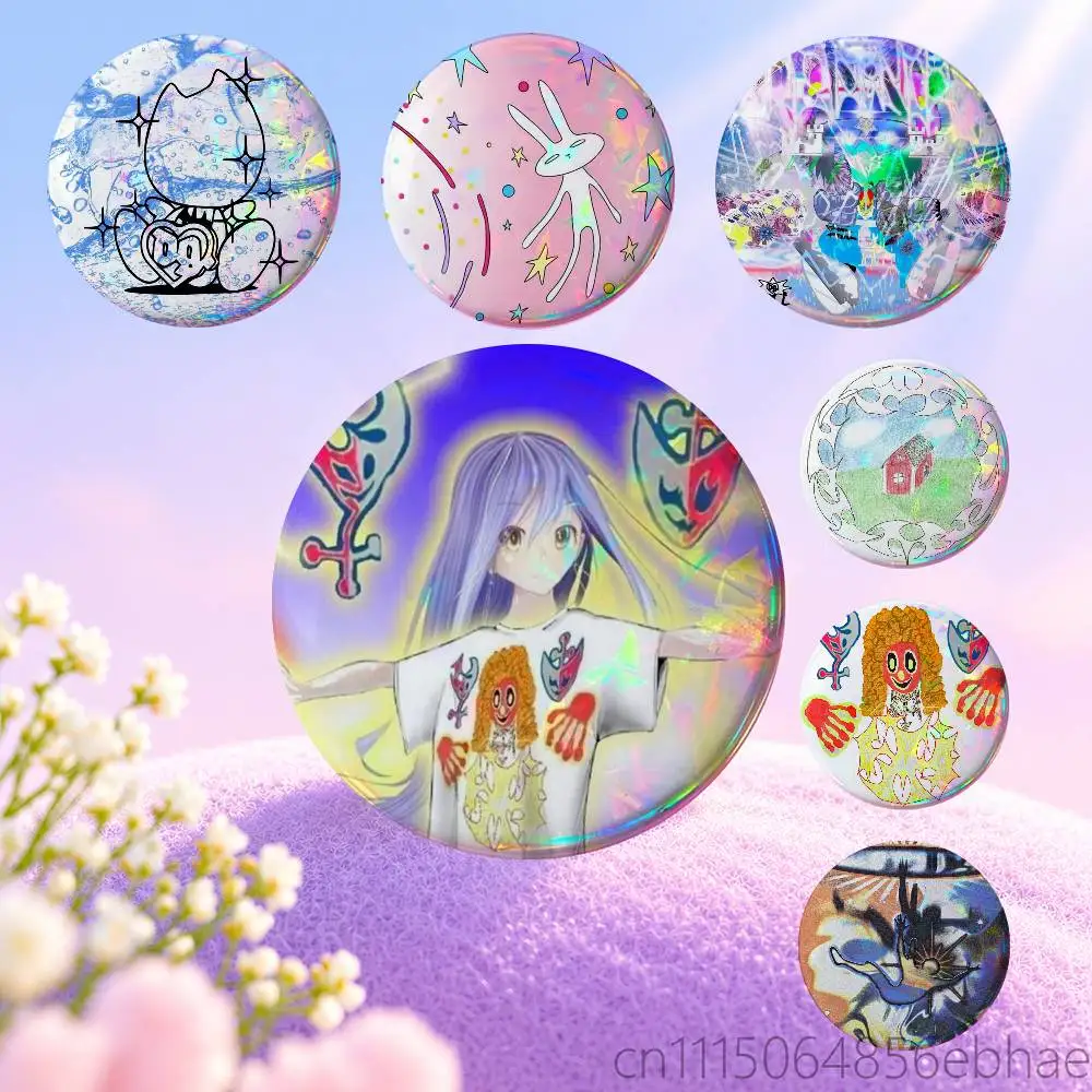 FOR Bladee Drain Gang Badges Tinplate Soft Button Pin Brooch Metal Badge Custom Jewelry Accessories Hat Bag Lapel