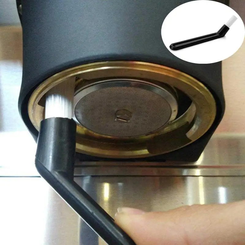 Escova elétrica para limpeza de pó de café, escova para limpeza de máquina de café expresso, cabo de plástico, ferramentas de limpeza, escova para limpeza de café, 1 peça