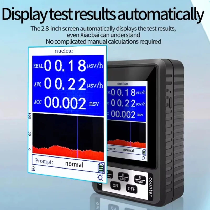 Geiger Counter XR-1 Nuclear Radiation detector Personal dosimeter, Marble Tester X-ray dosimeter, portable