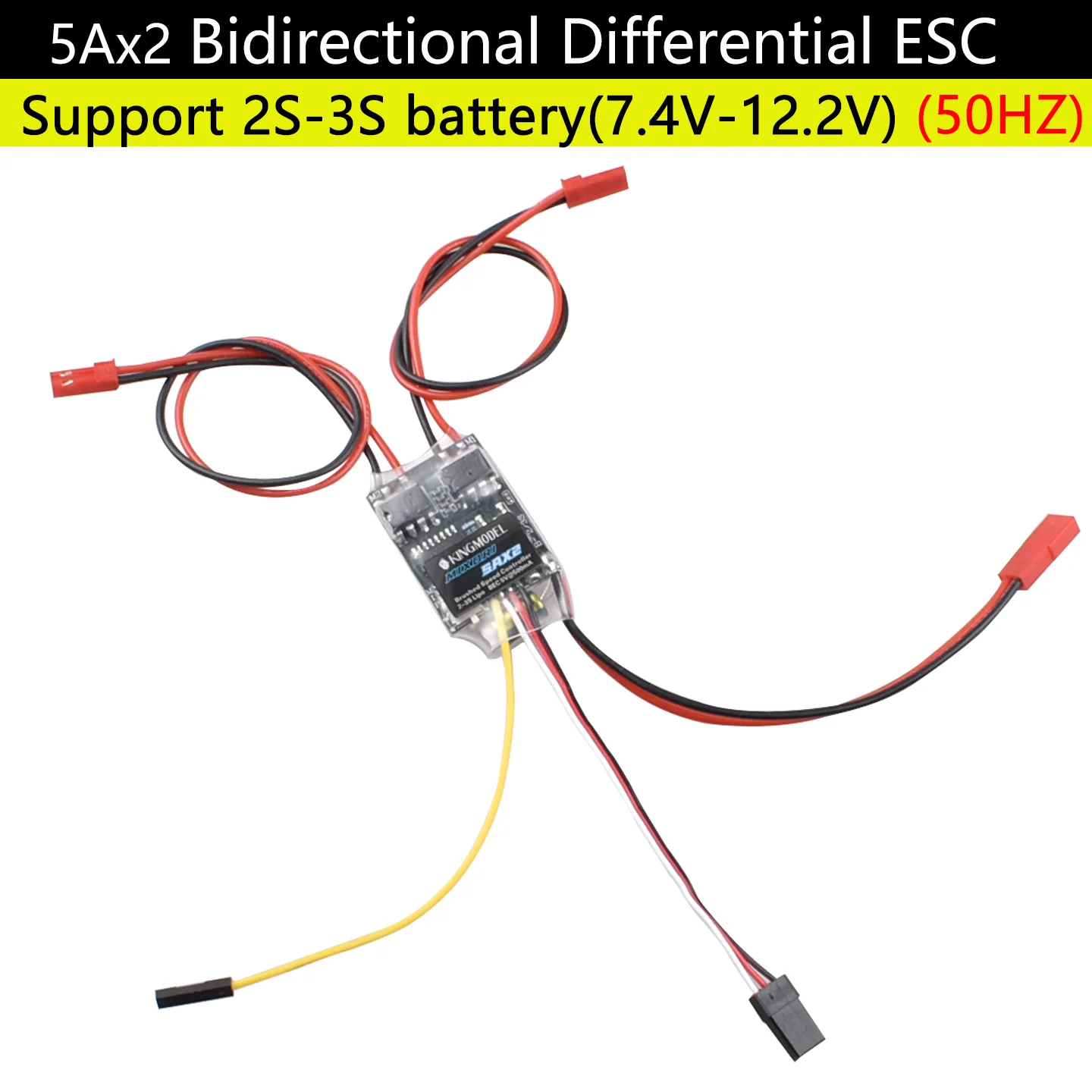 5A/5A PRO/10A/20A/30A/40A/50A/60Ax2 Dual Way Bidirektionale gebürstete ESC-Steuerung für Rc-Modellboot/Tank 180 bis 795 Bürstenmotor