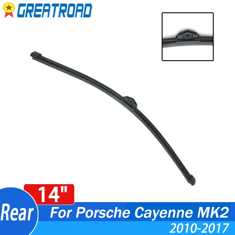 Wiper 14" Rear Wiper Blade For Porsche Cayenne MK2 2010 2011 2012 2013 2014 2015 2016 2017 Windshield Windscreen Rear Window
