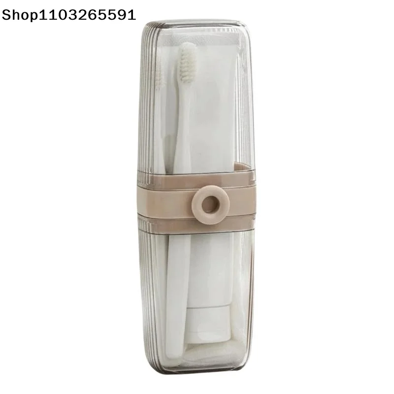 1Pcs Outdoor Business Trip Acessories Toothbrush Containers Transparent Portable Toothbrush Toothpaste Case Family Travel