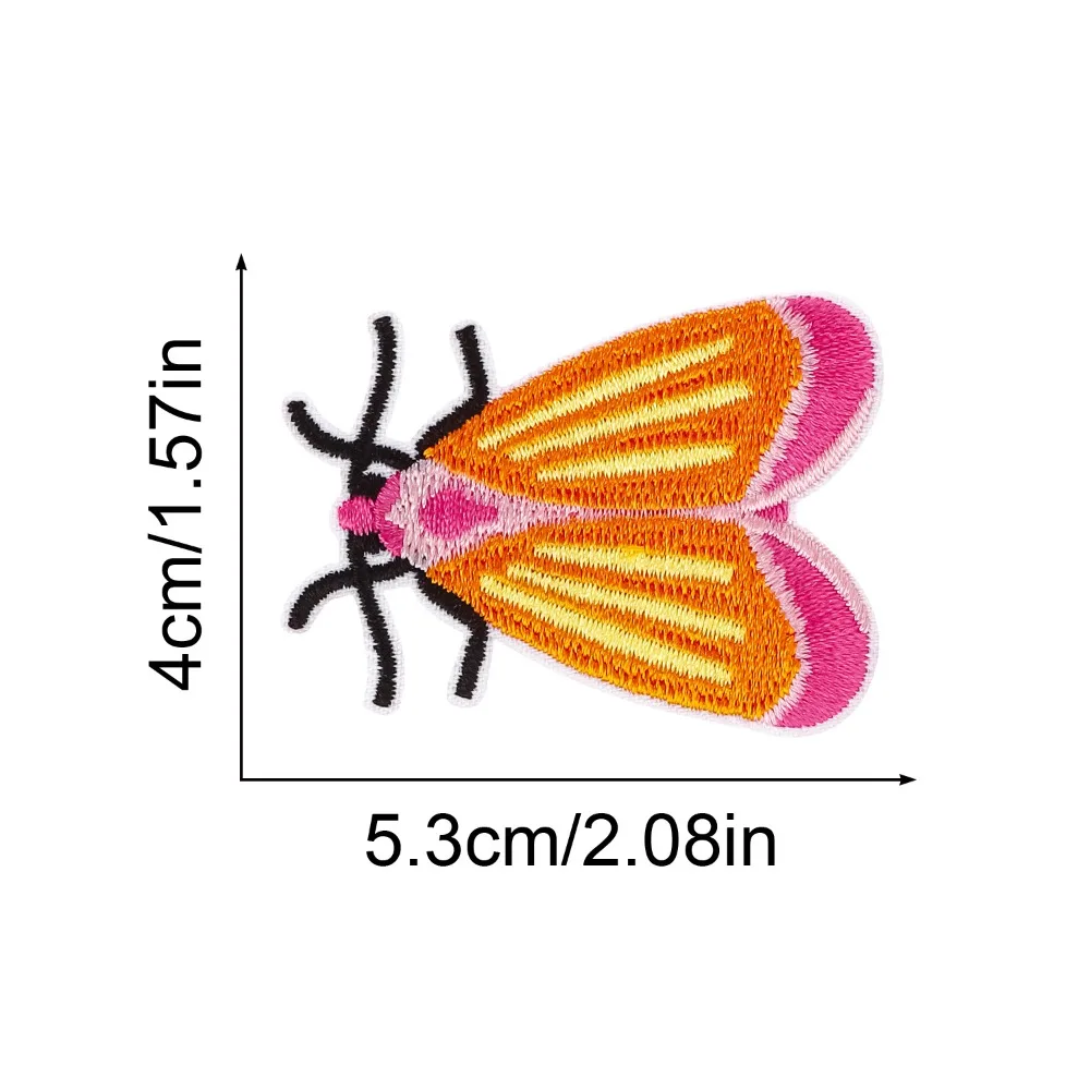 Insect Embroidery Patches Butterfly Iron on Patch Bee Dragonfly Stickers Appliques Sewing DIY Backpack Clothes Bags Repair Decor