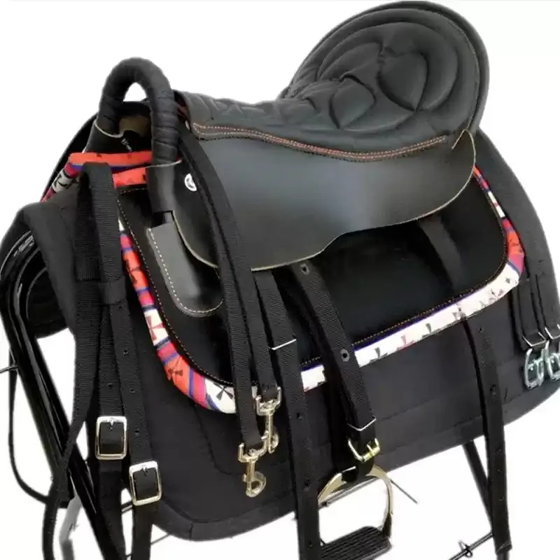 Cowhide soft saddle, complete set of saddles, harness complete set  1pcs