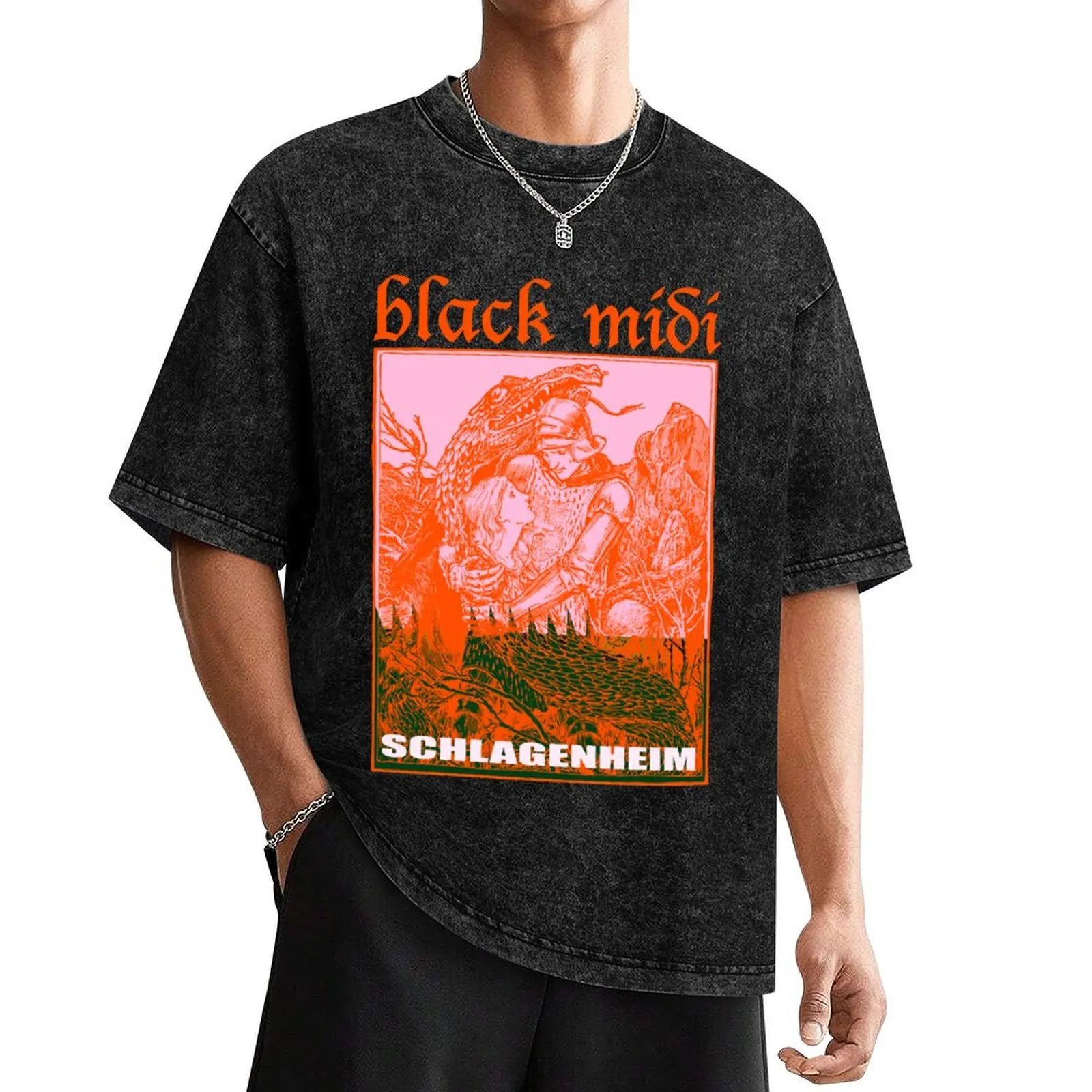 

Black Midi Schlagenheim Classic Copy T-Shirt man clothes new edition customs design your own mens champion t shirts