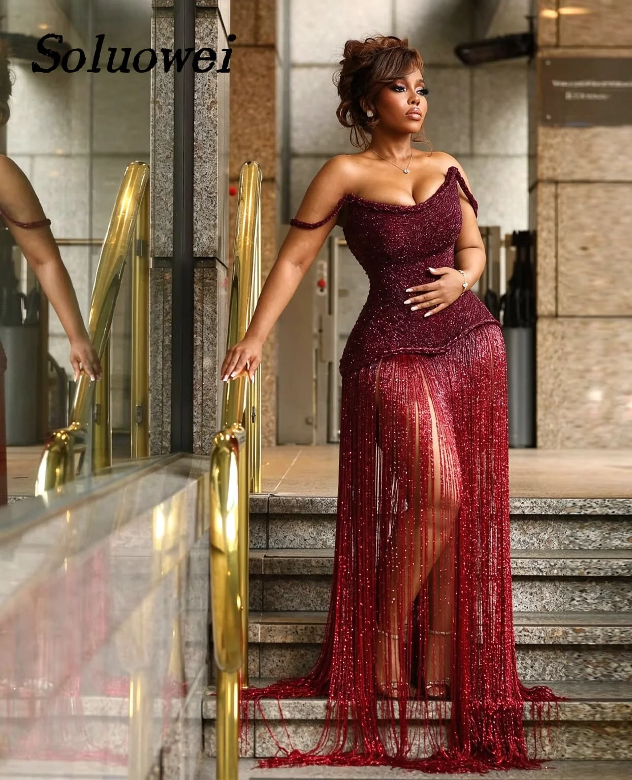 Luxury Beaded Strapless Backless Sleeveless Prom Dress Floor Length A-Line Formal Party Evening Gown Customized Vestidos De Gala