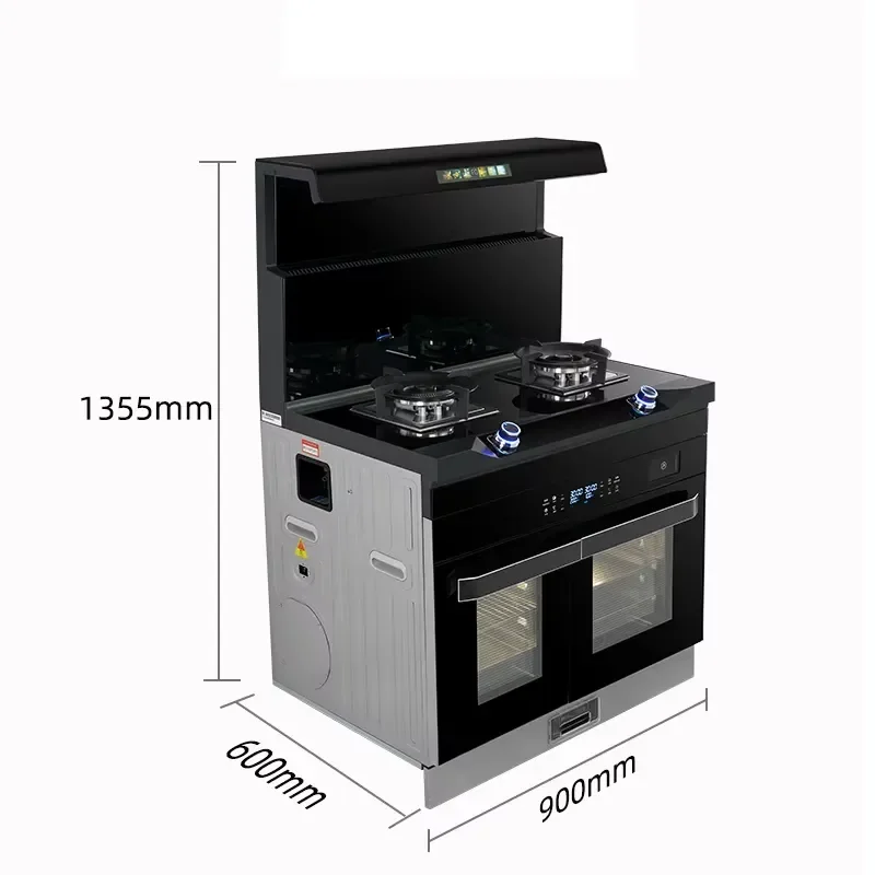 Electric Integrated Hood and Stove with Oven for Kitchen Household Steaming and Roasting OEM/ODM Built-in Design
