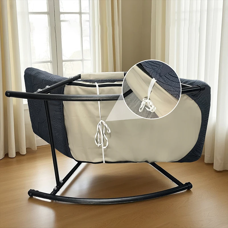 Jacquard Stretch Recliner Chair Covers Polar Fleece Single Rocking Chair Slipcover Living Room Furniture Dirt-proof Protector