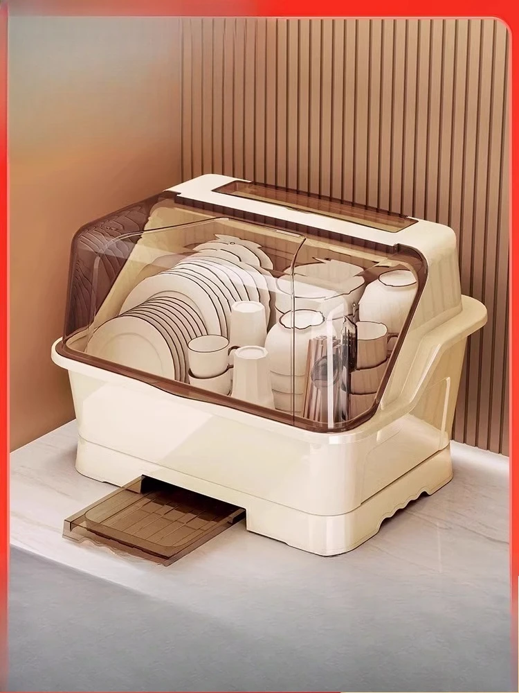 

Dish Storage Rack Drain Bowl Rack Bowl Dish Cupboard Kitchen Household Shelf Bowls Tableware Storage Box