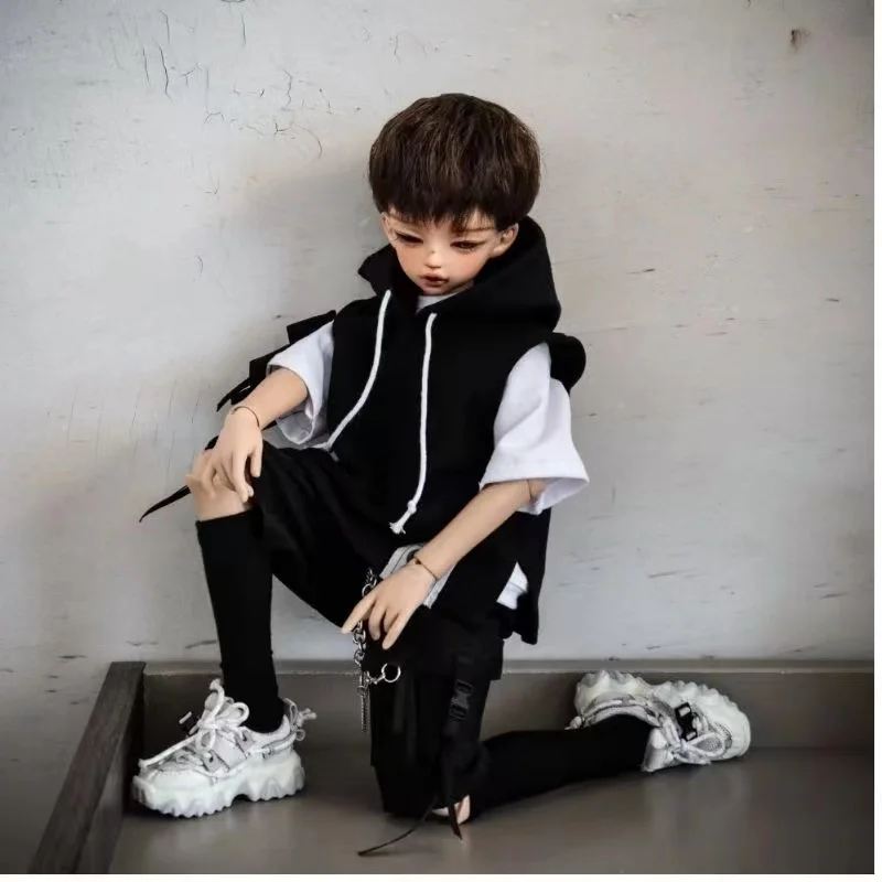 

1/4 1/6 BJD doll everyday doll clothes short sleeves hooded clothing pants men's suit T-shirt