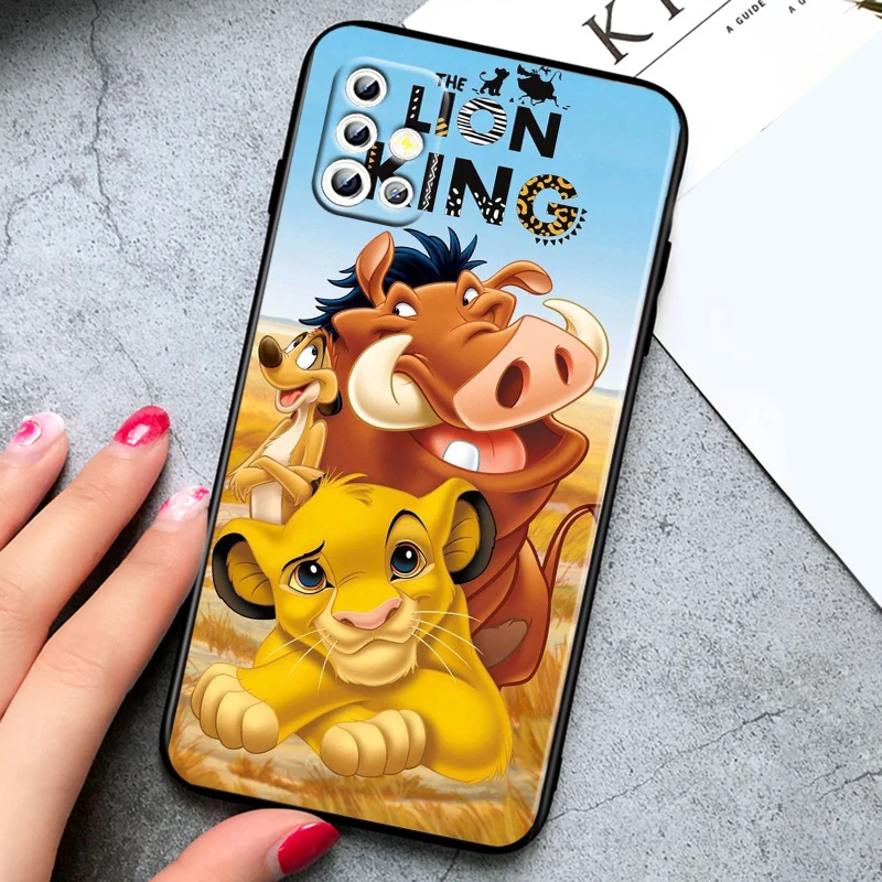 The Lion King Disney Anime For Samsung Galaxy A54 A34 A73 A52S A72 A52 A32 A22 A12 A21S 4G 5G Silicone Soft Black Phone Case