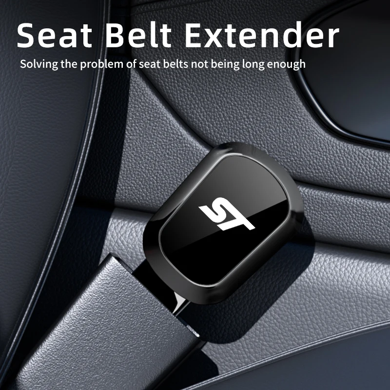 Car Seat Belt Extender Cover Safety Seatbelt Lock Buckle Accessories For Ford Focus Fiesta Ranger Mondeo Kuga Escape Explorer - view 4