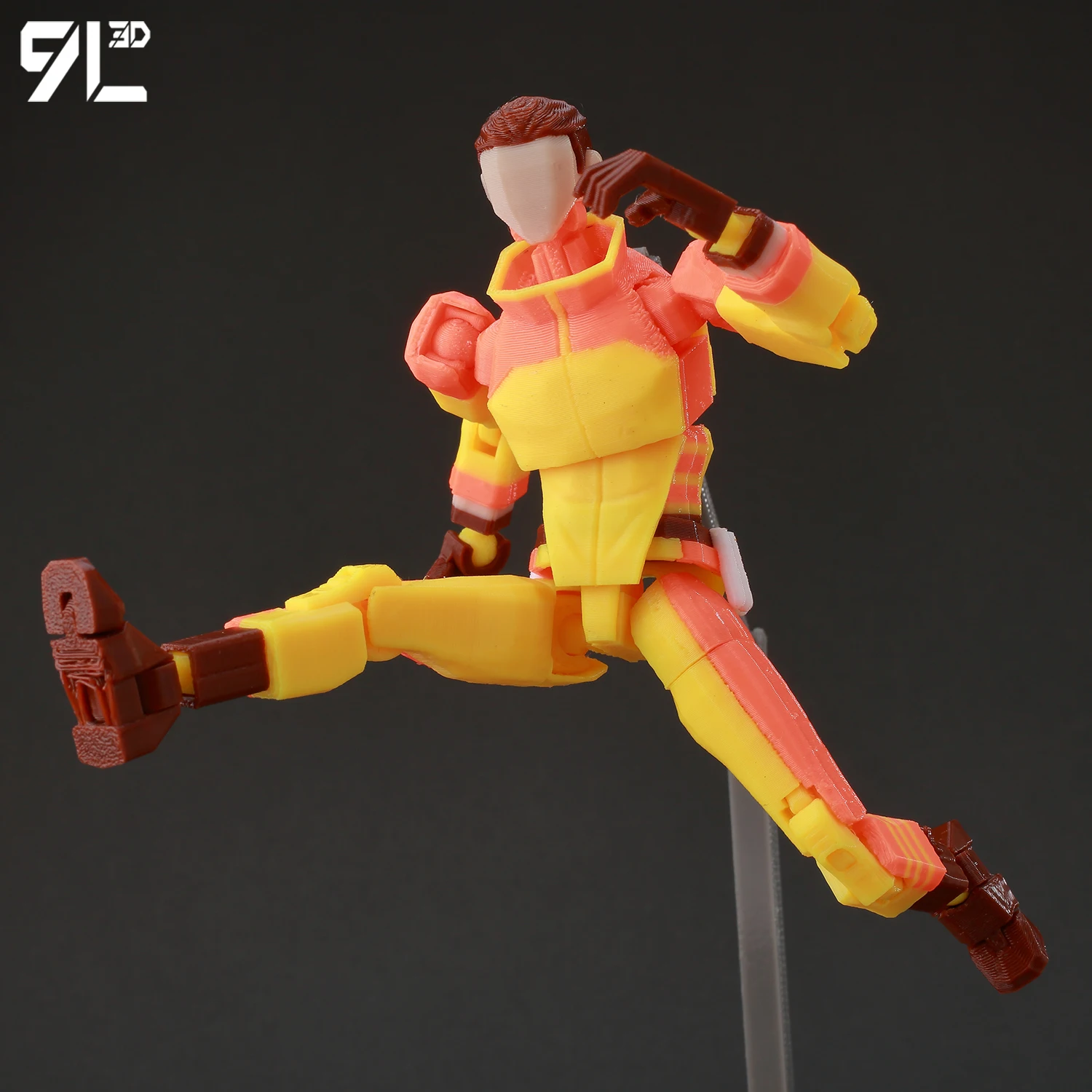 9L3D Lucky13 勝ち目なしの少年アニメファン 3D プリントアクションフィギュア多関節ロボットおもちゃデスク装飾ストレスリリーフ Dummy13 T13