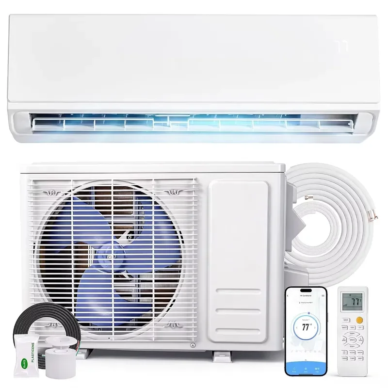 2026 hot sale 18000 BTU Inverter Mini Split AC Heating System 220V Ductless Air Conditioner with Heat Pump Pre-Charged Custom