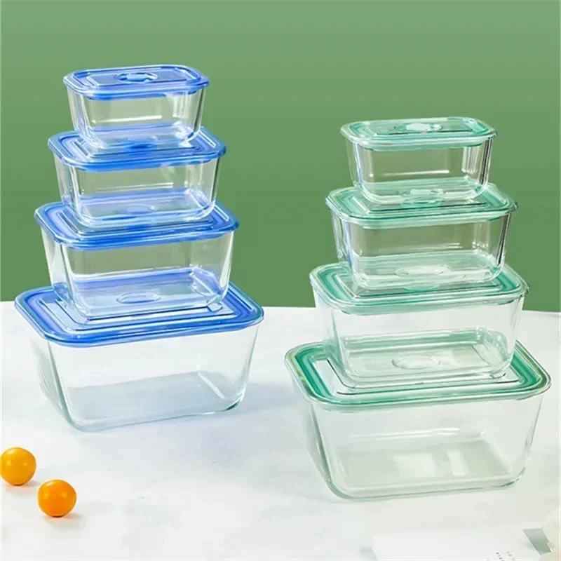 Large-capacity fruit and vegetable crisper food grade special glass bowl with lid heat-resistant and high temperature-resistant