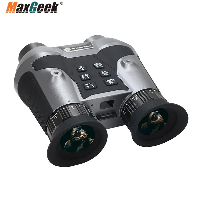 VRNV303 Naked Eye 3D VR Head-mounted Binocular Night Vision Device F1.3 6X Digital Zoom Binocular Support Manual Focusing