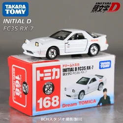 TAKARA TOMY first text D Ryosuke Takahashi FC Mazda RX-7 alloy car model Boy Collection Display toy for children's holiday gifts