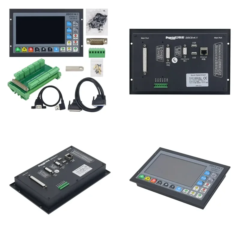 DDCS-V4.1 3-Axis/4-Axis Standalone Motion Controller Offline Controller Support 3 Axis/4Axis USB CNC Controller Inte ace
