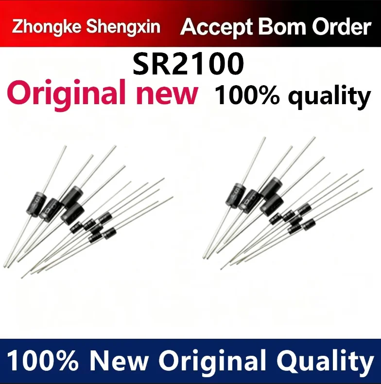 （5pcs-10pcs）Brand new SR2100 Schottky diode DO-15 in stock