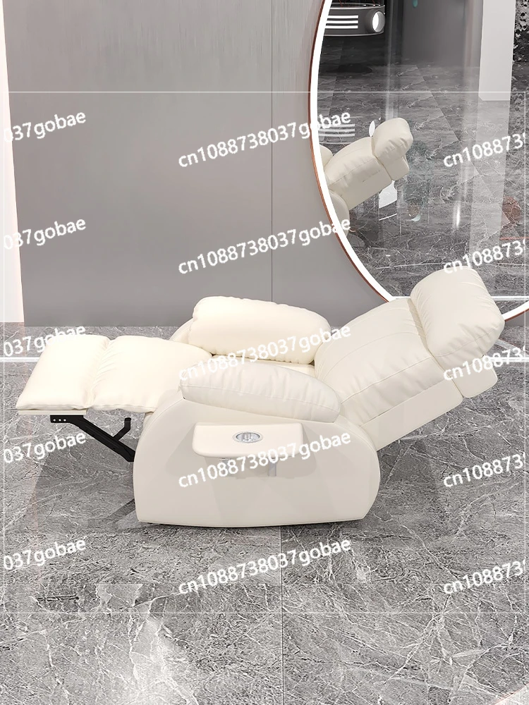 ZC Lazy Sofa High-End Barber Shop Chair Electric Put down Multifunctional Hair Salon Hair Cutting Special Chair