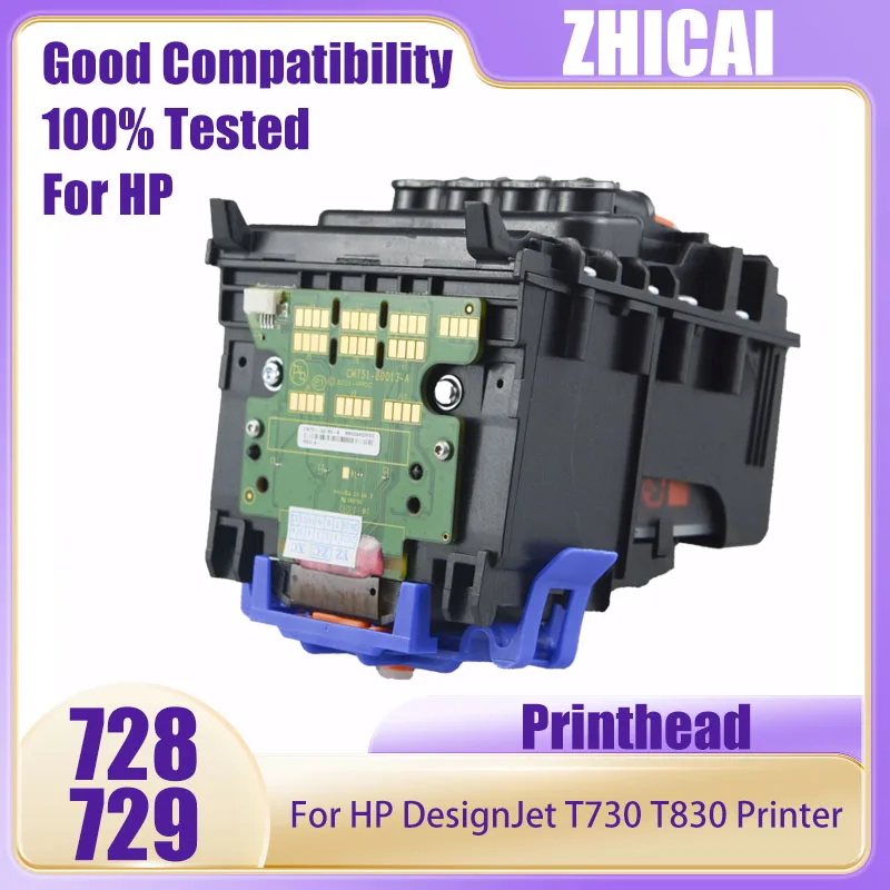 رأس طباعة لطابعة HP DesignJet ، رأس الطابعة ، متوافق مع HP729 ، HP728 ، 730F9J81A ، T730 ، T830