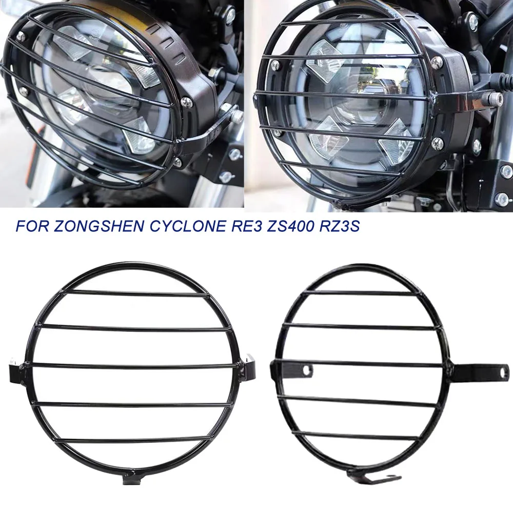 

Motorcycle Headlight Protector Grille Guard Cover For Cyclone RE3 ZS400 RZ3S For ZongShen Cyclone RE 3 ZS 400 RZ 3S